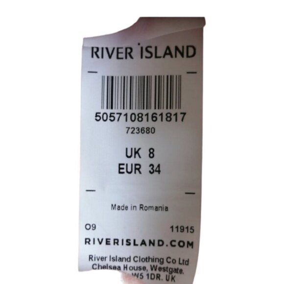 Petite Marigold Floral Belted Tea Dress - ASOS River Island size 4P - Picture 12 of 13